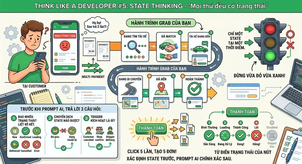 Think Like a Developer #5: State Thinking - "Mọi thứ đều có trạng thái"